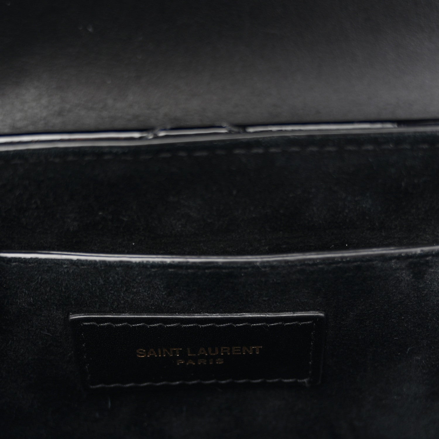 Saint Laurent Patent Matelasse Monogram June Box Bag Black 6 of 12