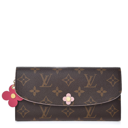 Louis Vuitton Monogram Bloom Flower Emilie Wallet 1 of 8