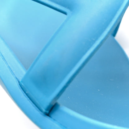 Hermes Rubber Aloha Sandals 38 Bleu Vif 9 of 9