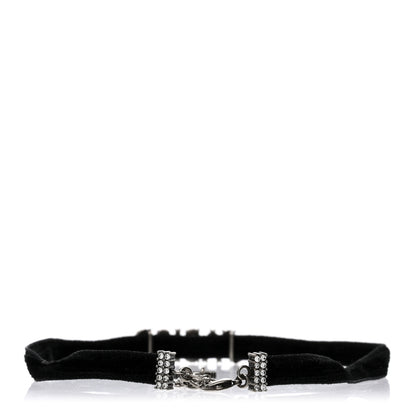 Christian Dior Velvet Crystal J’Adior Choker Necklace Black 3 of 4