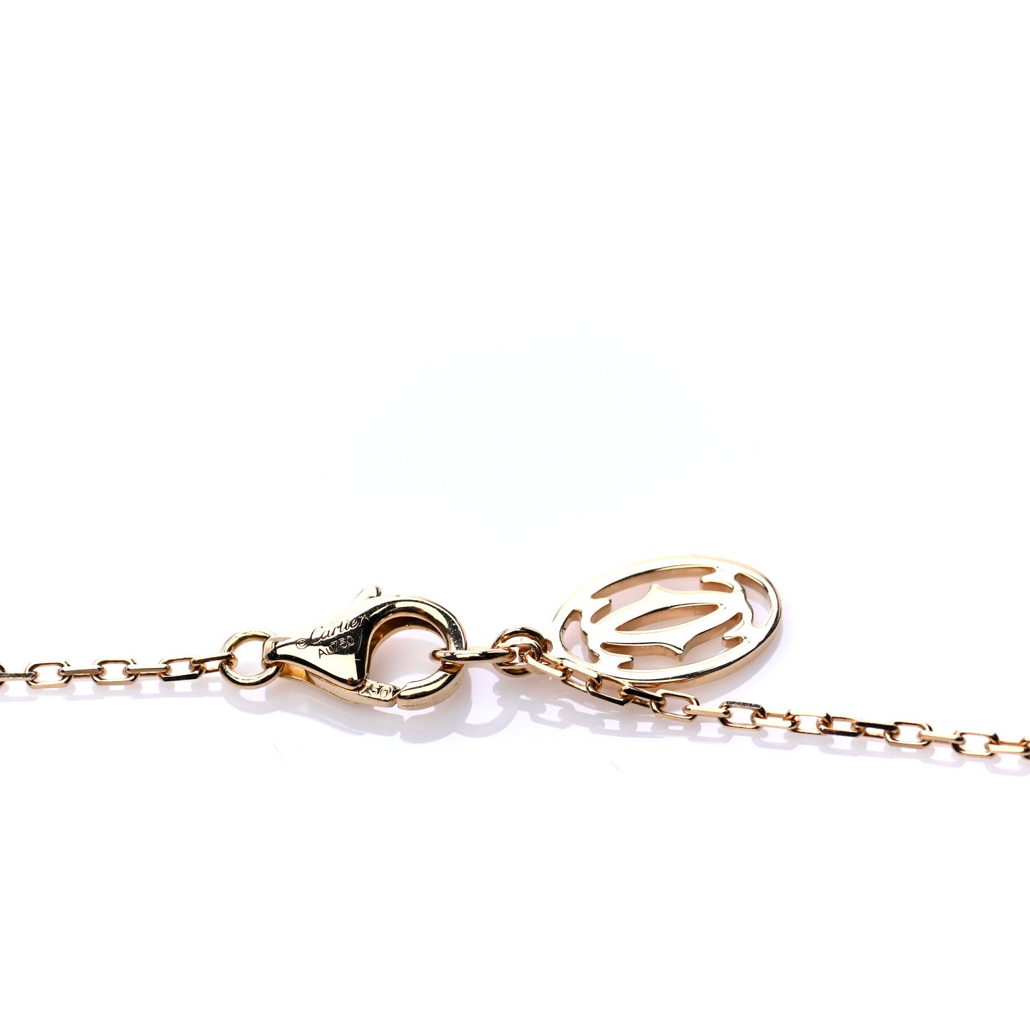 Cartier 18K Yellow Gold Diamond LM D'Amour Pendant Necklace 5 of 5