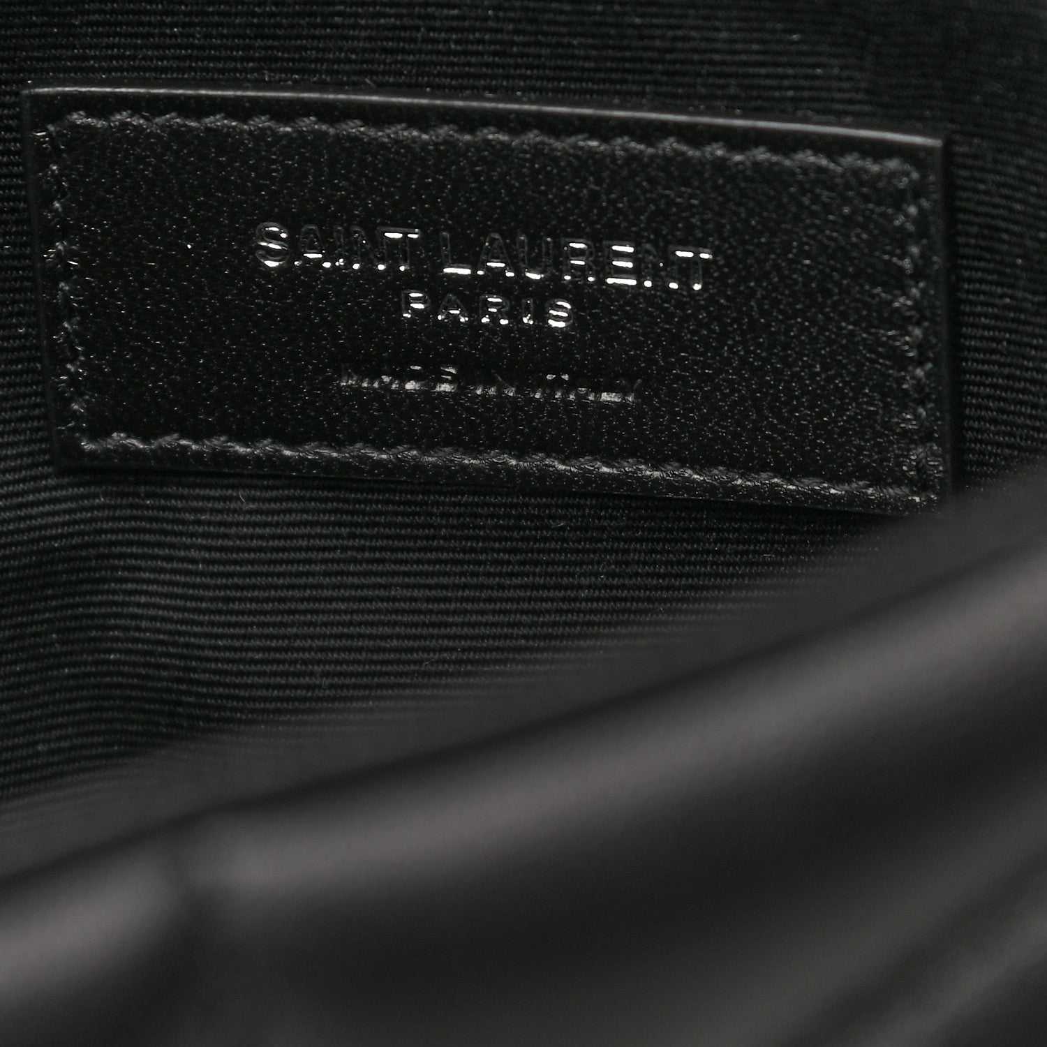 Saint Laurent Lambskin Quilted Toy Loulou Puffer Monogram Chain Satchel Black 7 of 11