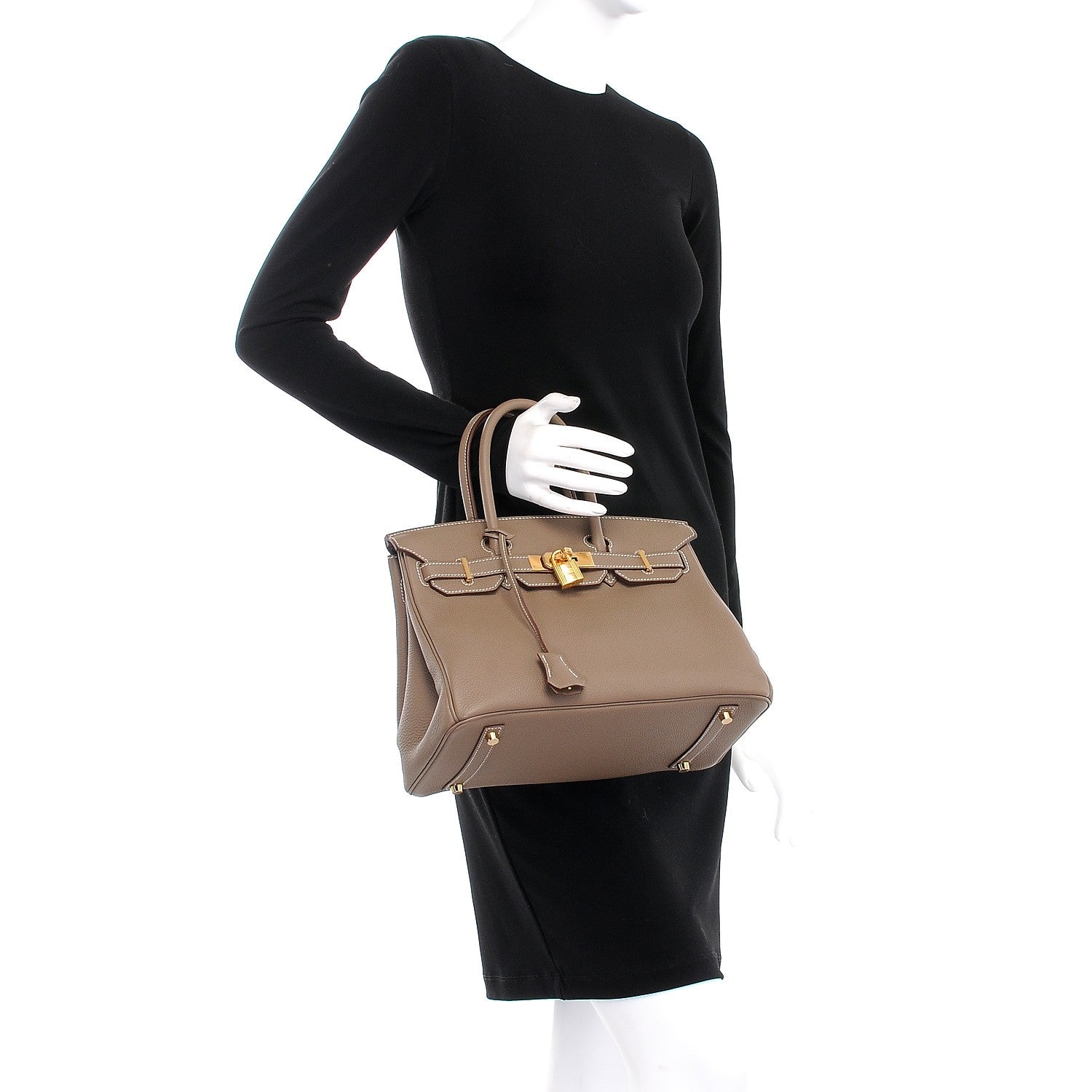 Hermes Togo Birkin 30 Etoupe 2 of 38