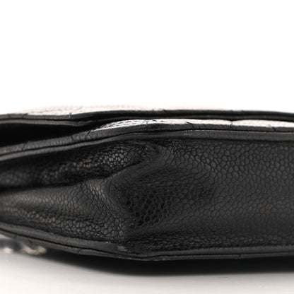 Chanel Caviar Quilted Wallet on Chain WOC Black 10 of 13