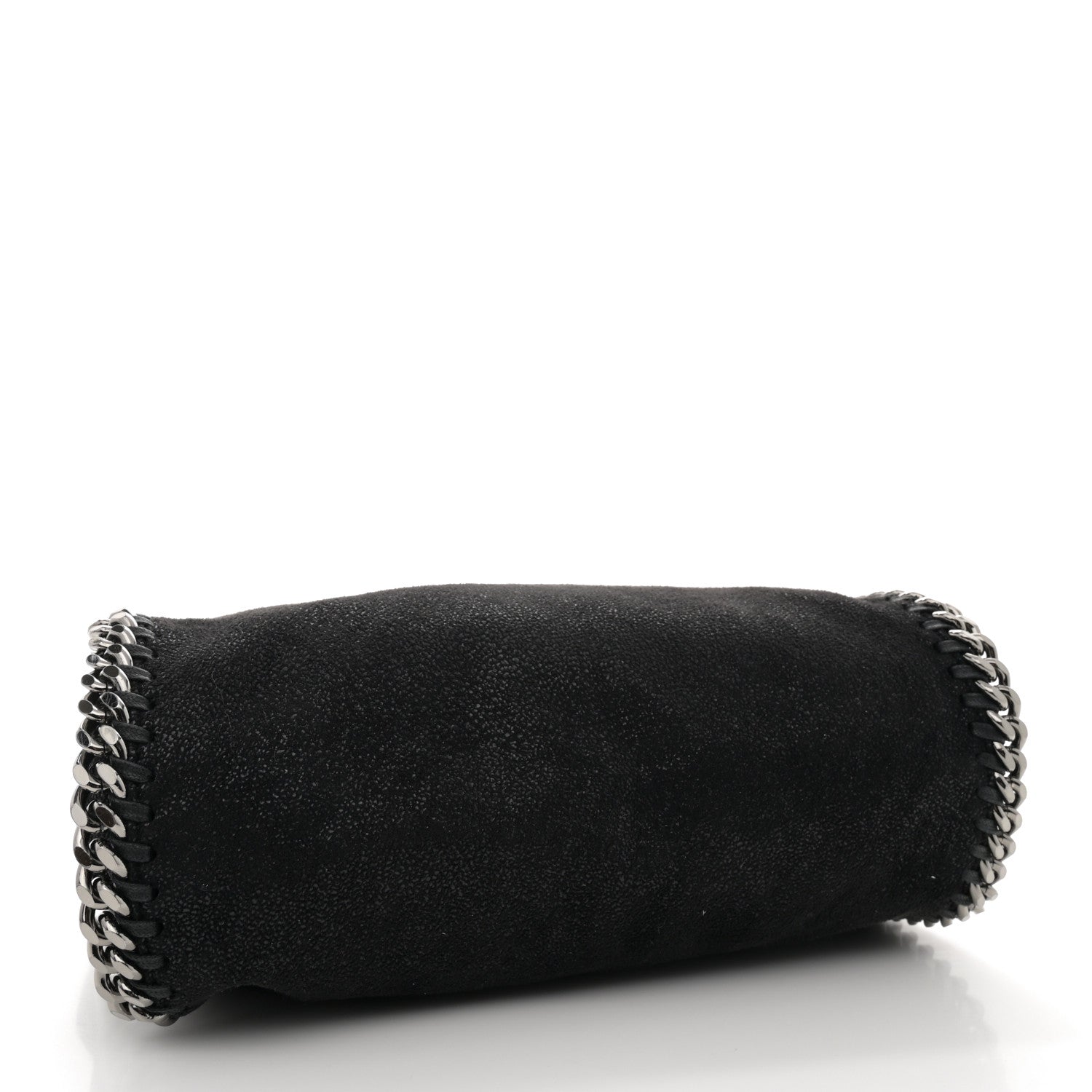 Stella McCartney Shaggy Deer Mini Falabella Fold Over Tote Black 4 of 9
