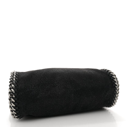 Stella McCartney Shaggy Deer Mini Falabella Fold Over Tote Black 4 of 9