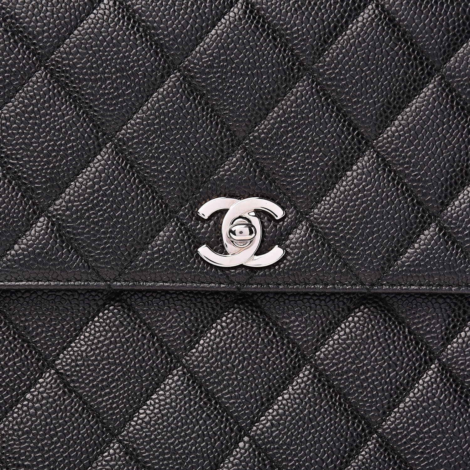 Chanel Caviar Quilted Jumbo Kelly Flap Black 12 of 12
