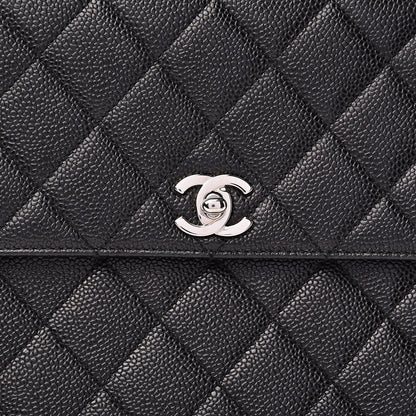 Chanel Caviar Quilted Jumbo Kelly Flap Black 12 of 12