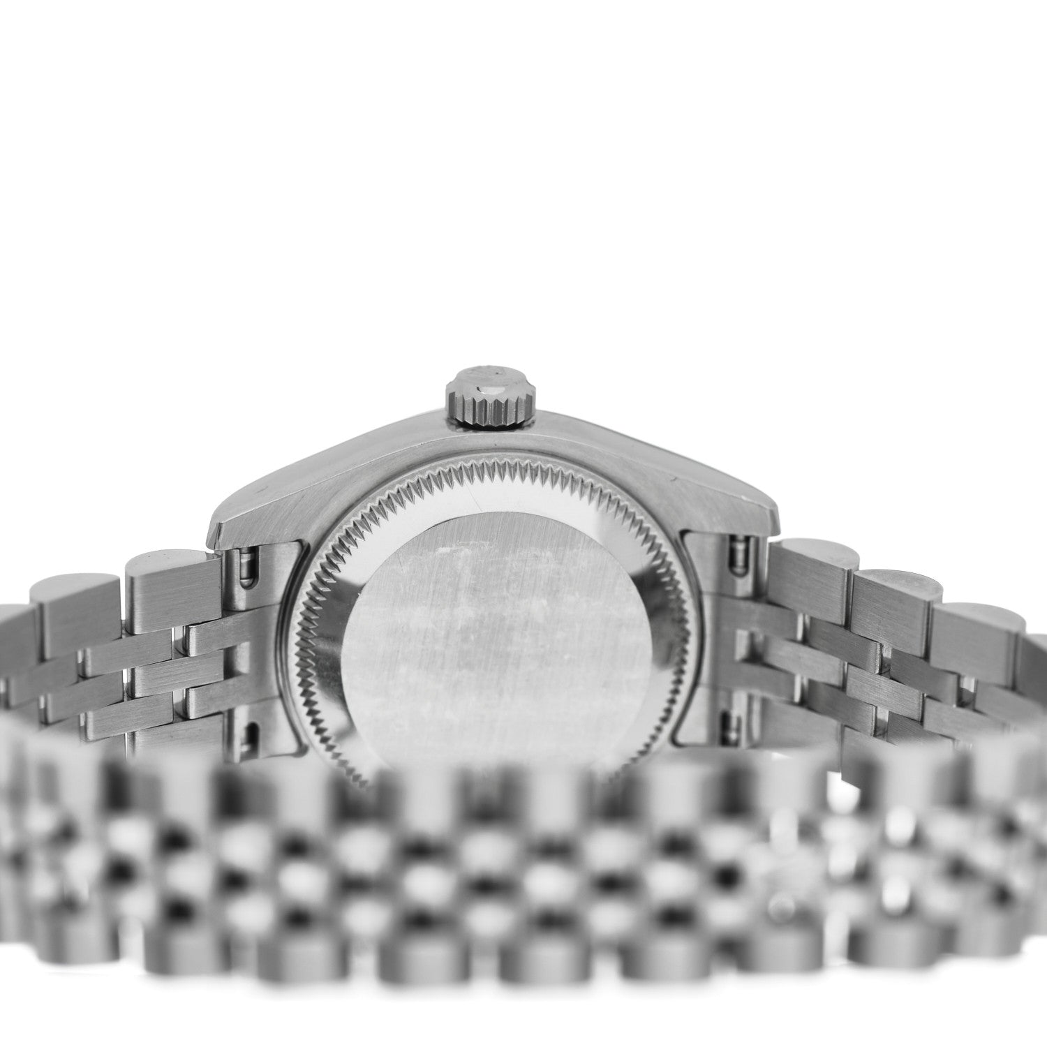 Rolex Stainless Steel 18K White Gold Diamond 26mm Oyster Perpetual Datejust Watch Silver 179174 4 of 5