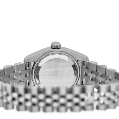Rolex Stainless Steel 18K White Gold Diamond 26mm Oyster Perpetual Datejust Watch Silver 179174 4 of 5