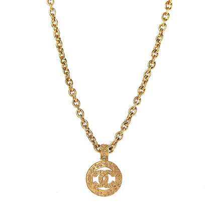 Chanel CC Pendant Chain Necklace Gold 1 of 5