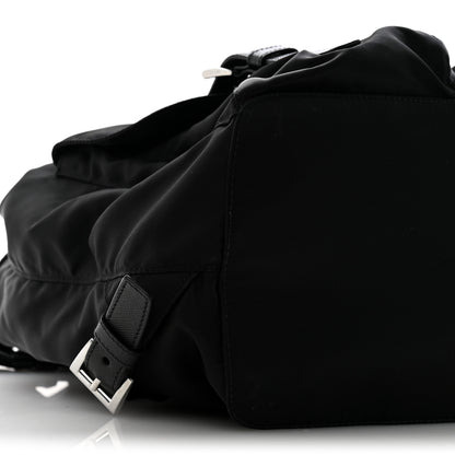 Prada Nylon Vela Medium Backpack Black 10 of 14