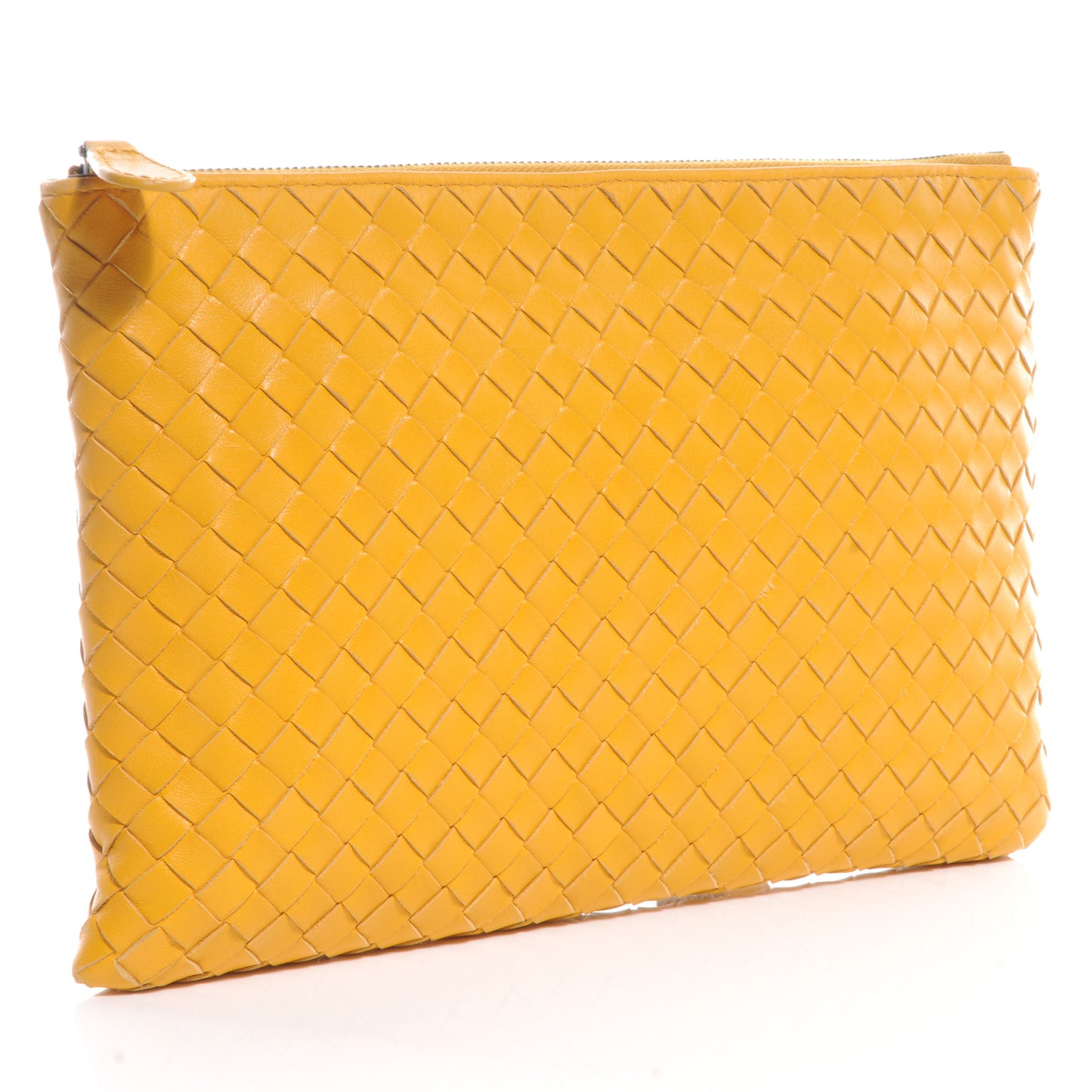 Nappa Intrecciato Cosmetic Pouch Yellow