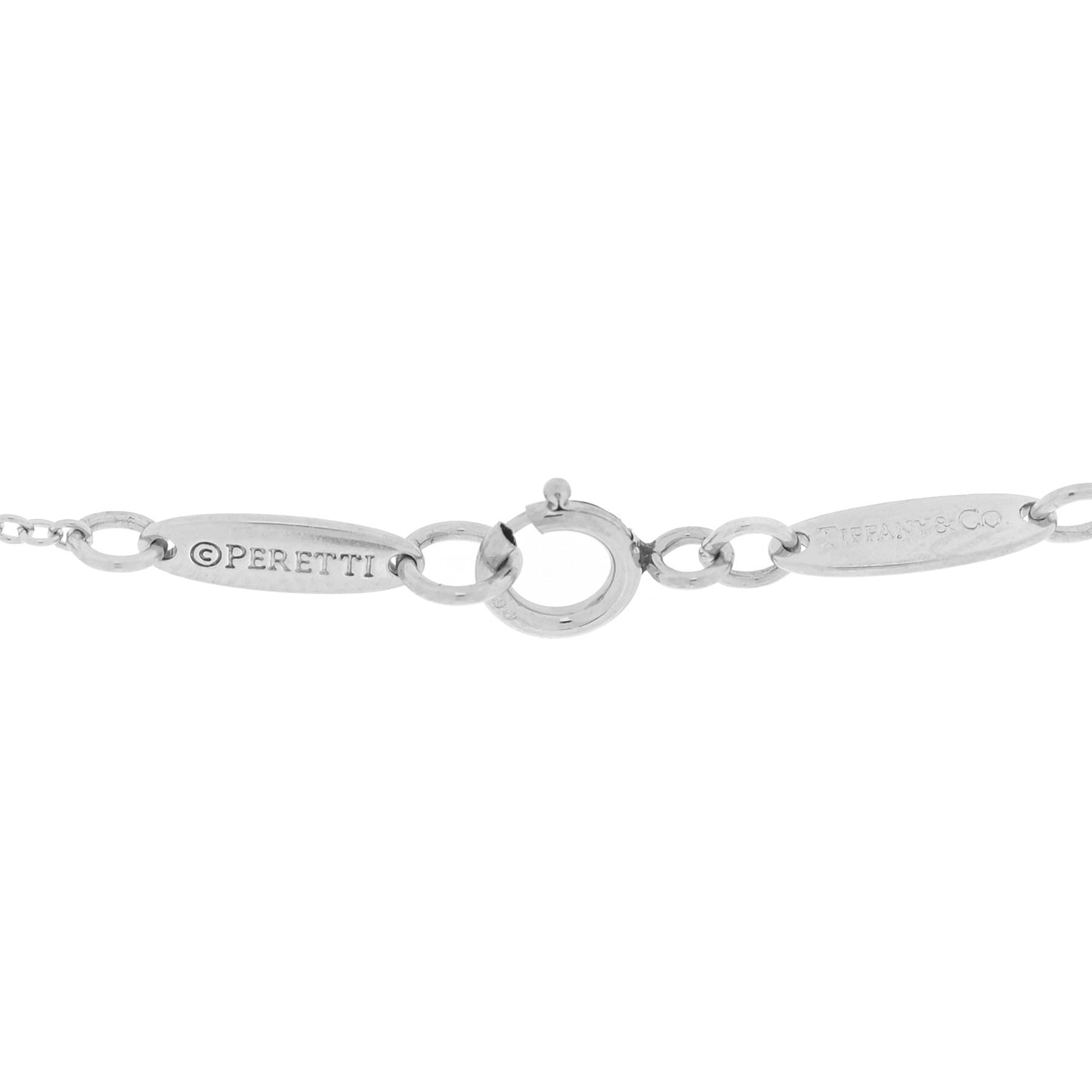 Platinum Diamond 6mm Elsa Peretti Teardrop Pendant Necklace