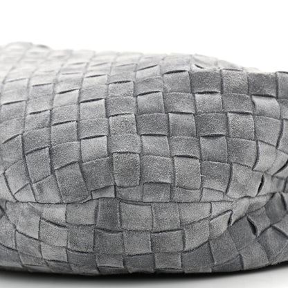 Bottega Veneta Suede Calfskin Intrecciato Teen Jodie Hobo Thunder 10 of 10