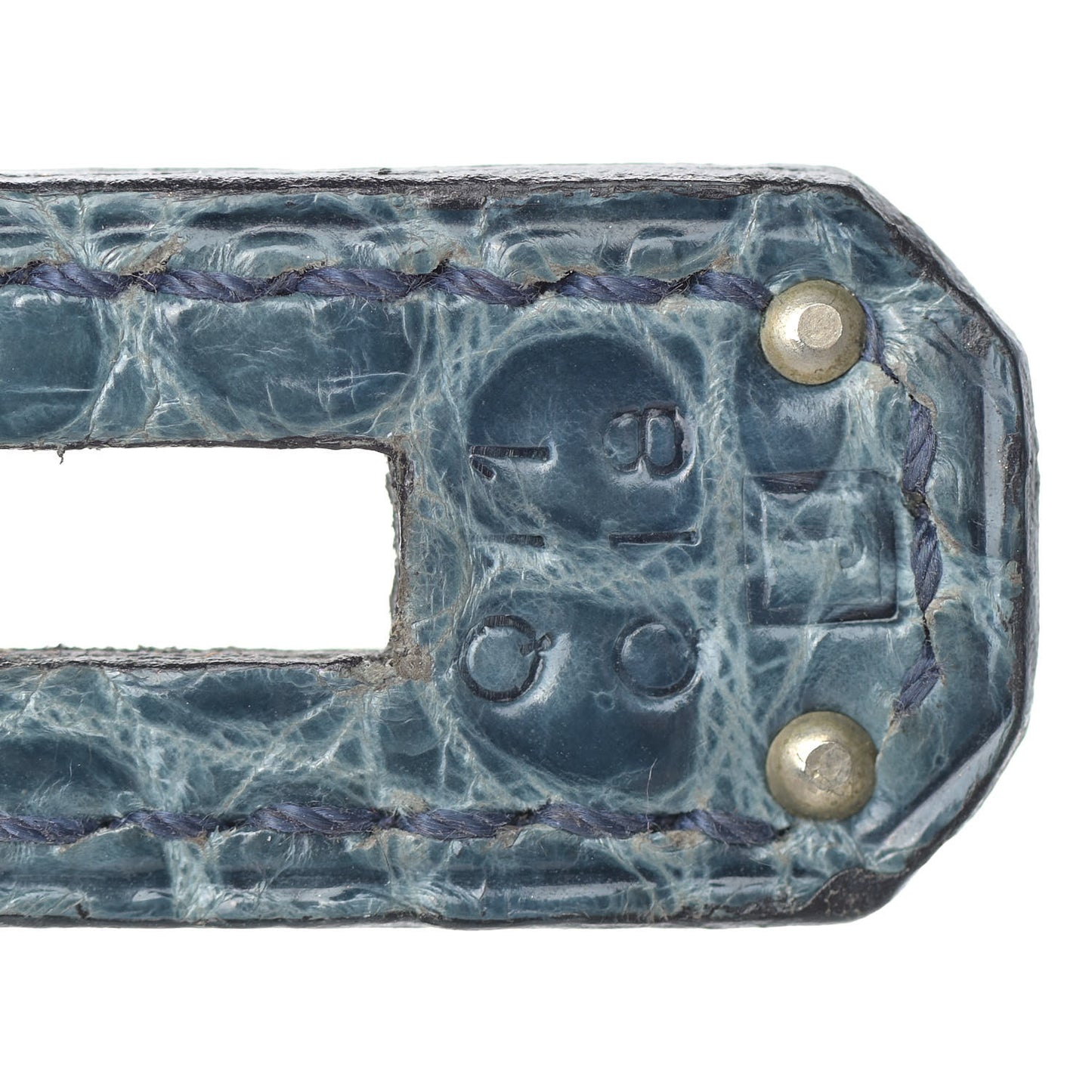 Shiny Porosus Crocodile Birkin 35 Bleu Roi