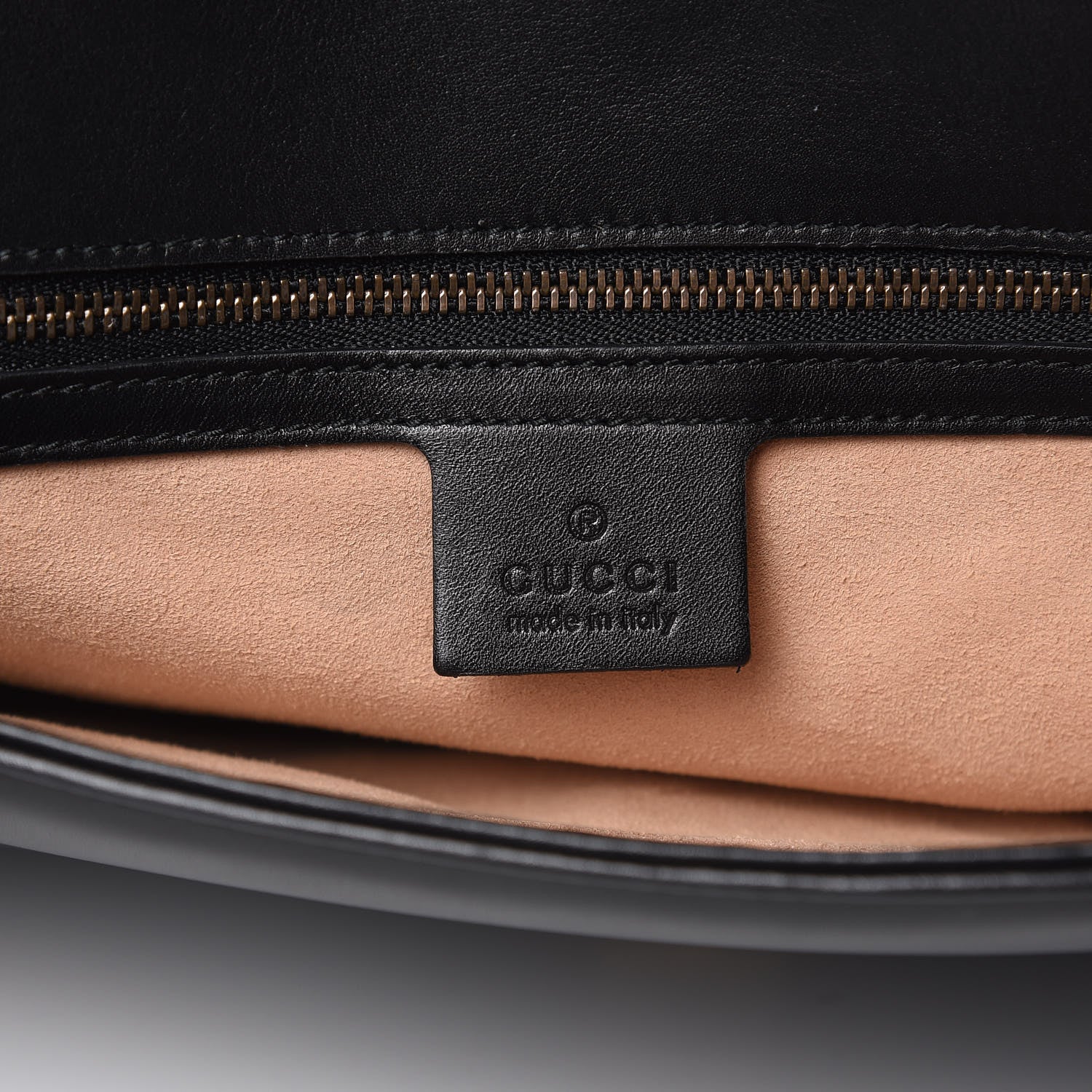 Gucci Calfskin Matelasse Medium GG Marmont Shoulder Bag Black 6 of 16