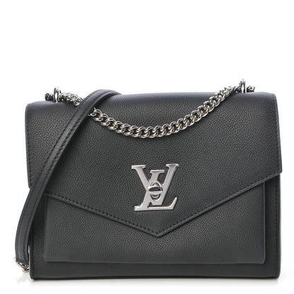Louis Vuitton Soft Calfskin My Lockme Chain Bag BB Black 1 of 8