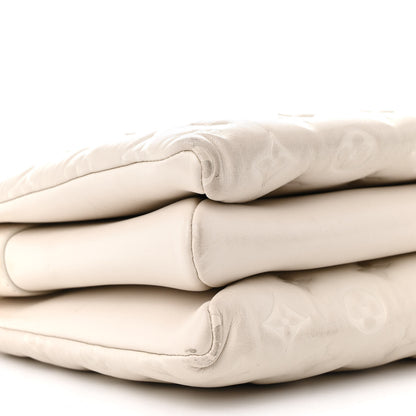 Louis Vuitton Lambskin Embossed Monogram Coussin PM Beige Cream 10 of 18