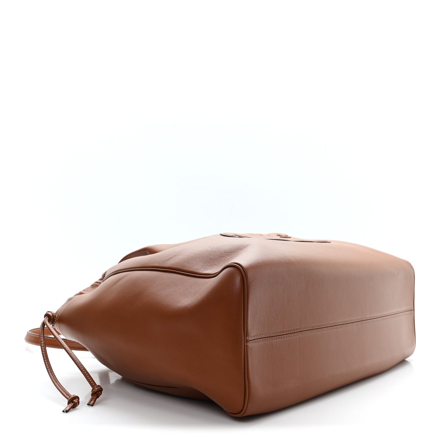 Smooth Calfskin Cuir Triomphe Cabas Drawstring Tan
