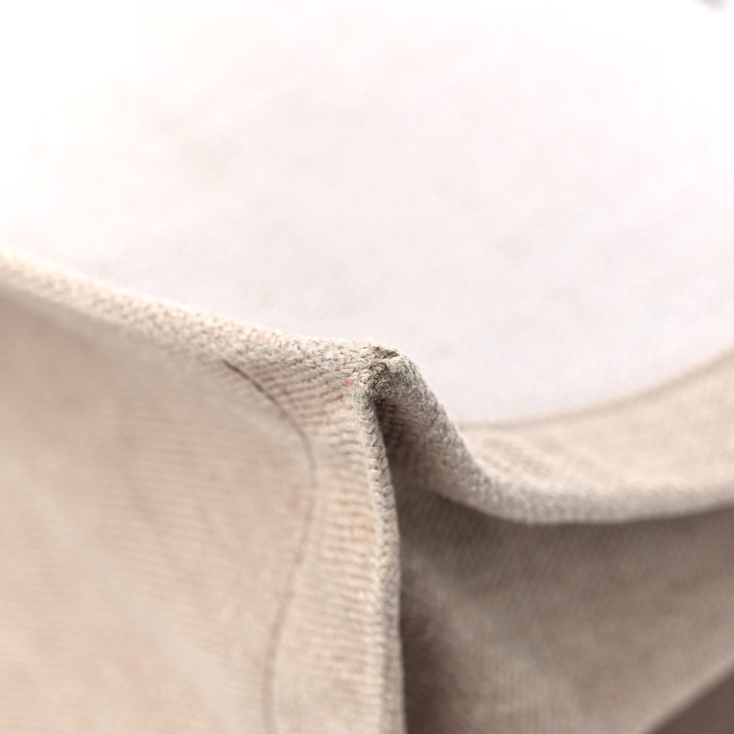 Saint Laurent Linen Calfskin Rive Gauche Tote Optic White 9 of 14