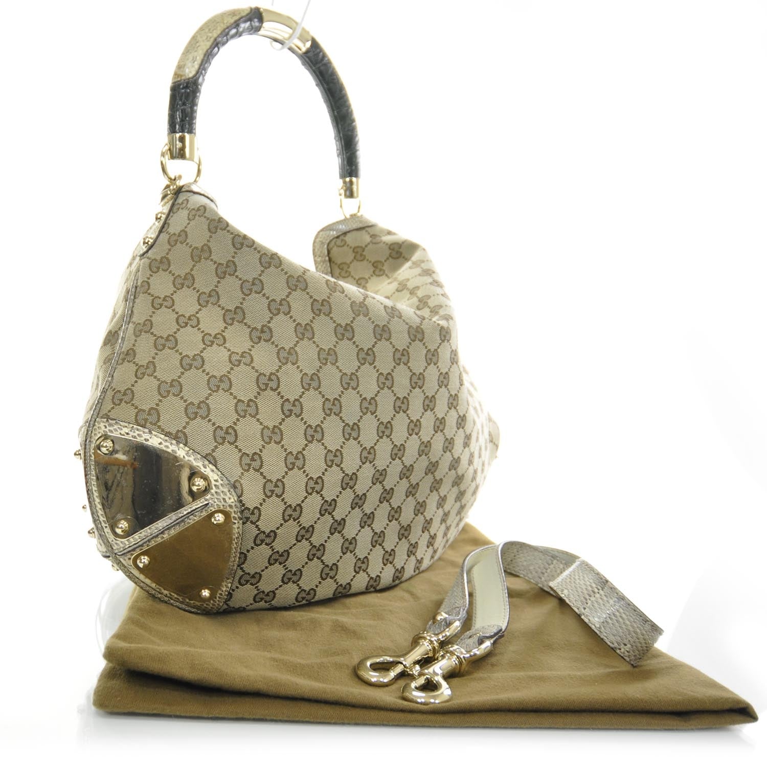 Gucci Monogram Large Crest Patchwork Embroidered Indy 3 of 9