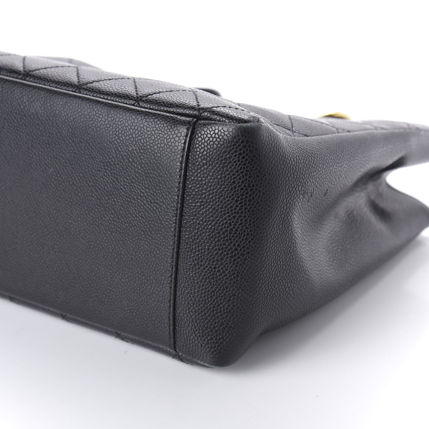 Caviar Quilted Grand Shopping Tote GST Black