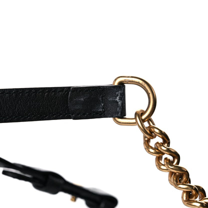 Gucci Velvet Matelasse Small GG Marmont Chain Shoulder Bag Black 23 of 24
