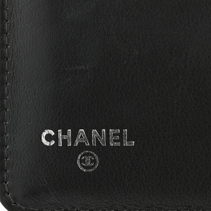 Chanel Striated Patent CC French Wallet Dark Grey 6 of 11