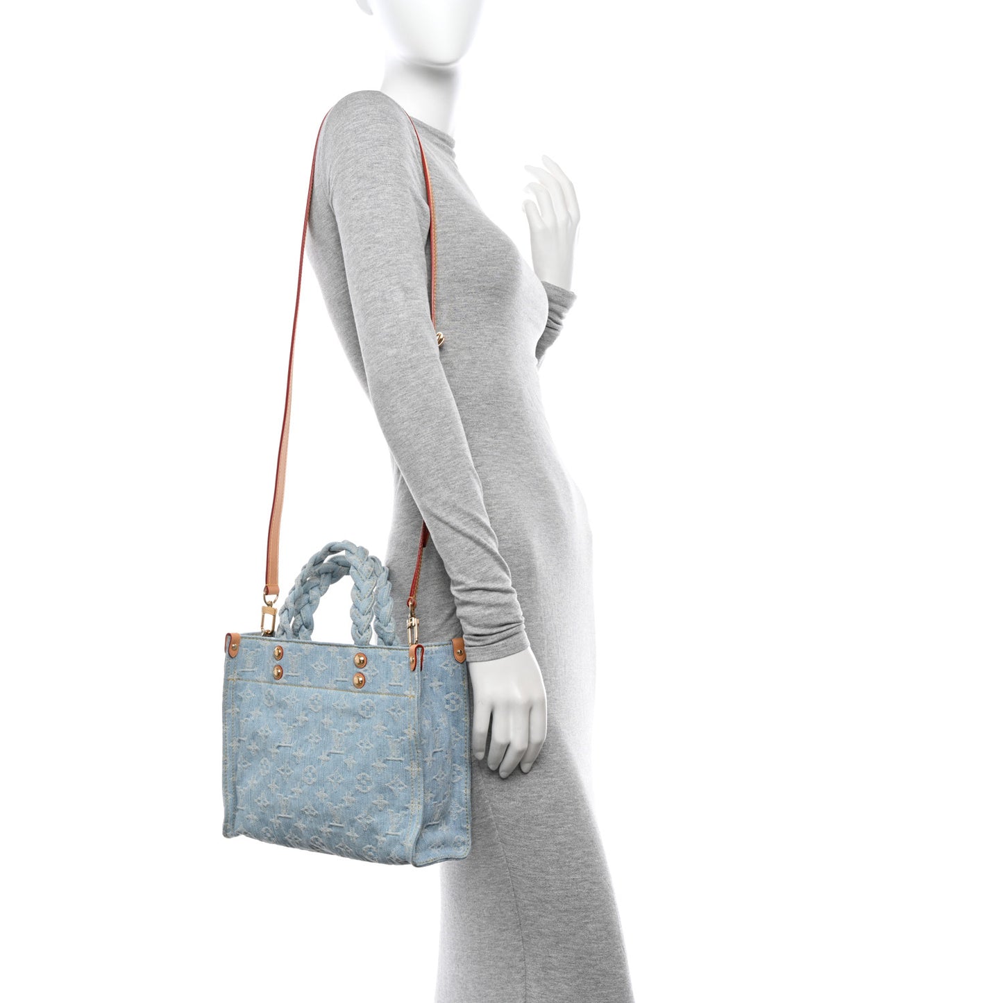 Monogram Washed Denim Let Go PM Sky Blue