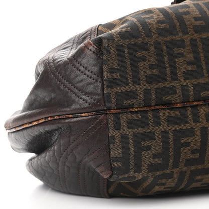 Fendi Zucca Nappa Nuvolata Vitello Tortuga Spy Tobacco Moro 8 of 9
