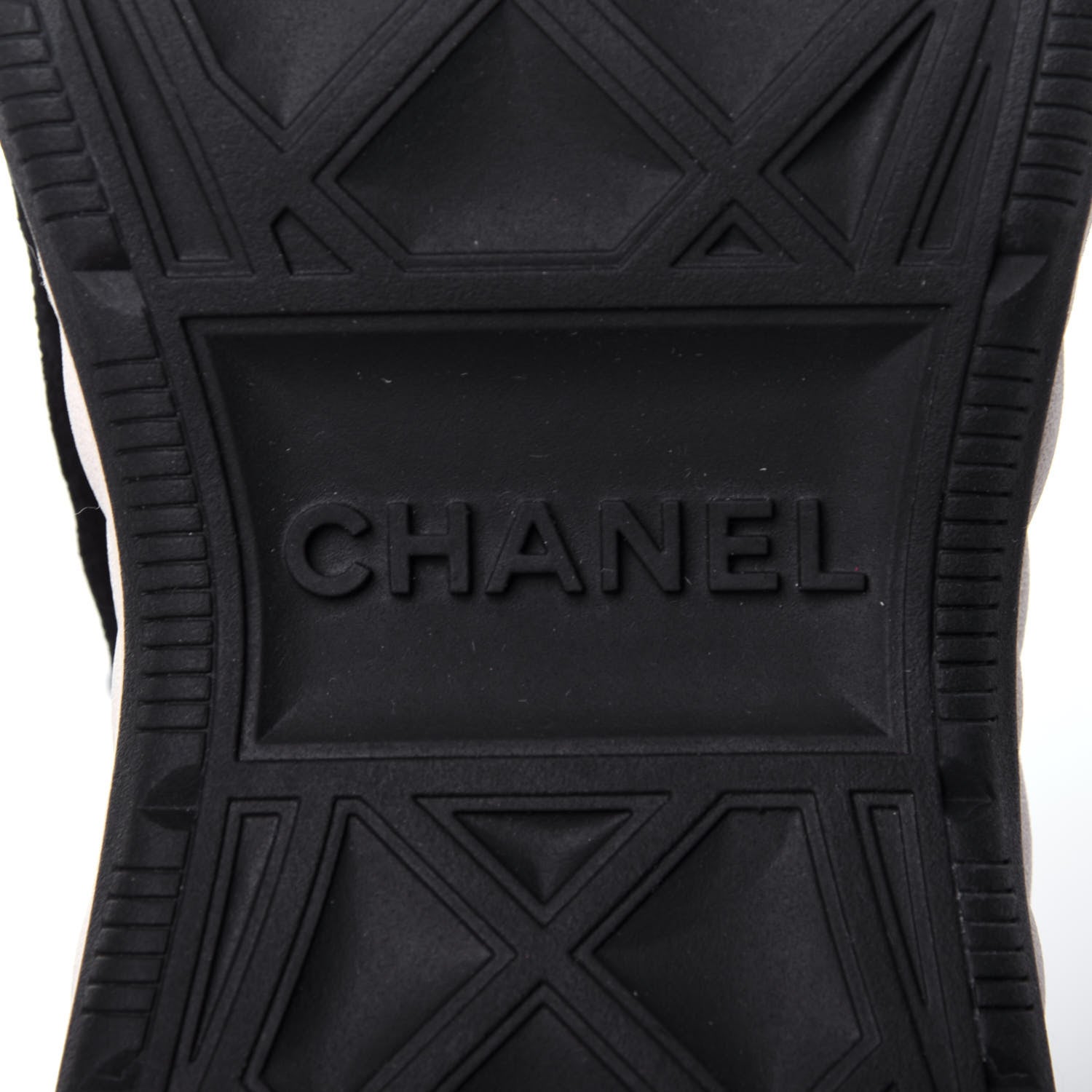 Chanel Suede Calfskin Embroidered CC Sneakers 39 Black 10 of 11