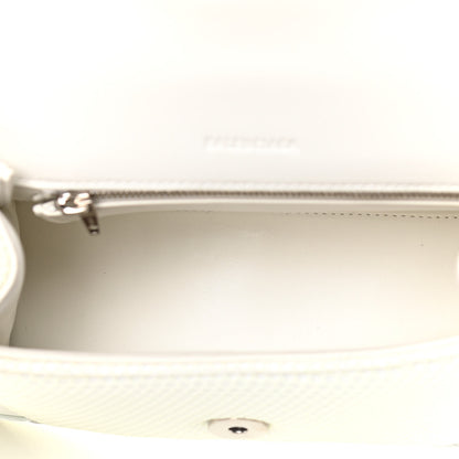 Balenciaga Faux Calfskin Fabric Glow In The Dark Small Sneakerhead Top Handle Bag White 4 of 9