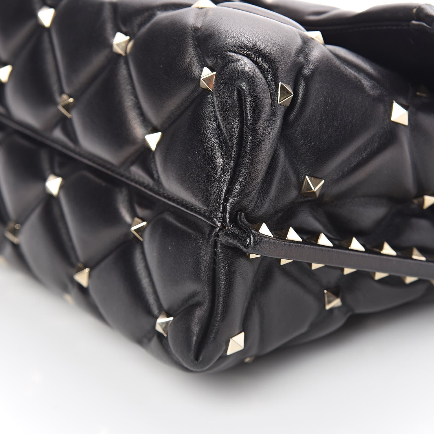 Valentino Garavani Nappa Medium Candystud Top Handle Bag Black 7 of 12