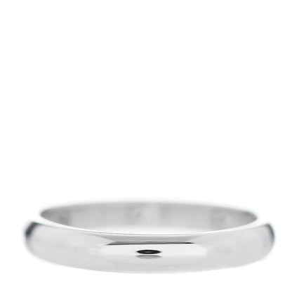 Cartier Platinum 3 Diamond 2.6mm 1895 Wedding Band Ring 46 3.75 3 of 5