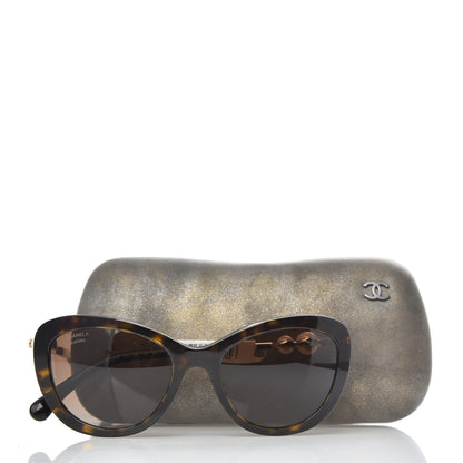 Chanel Acetate Pearl Polarized Cat Eye Sunglasses 5340-H Tortoise 8 of 8