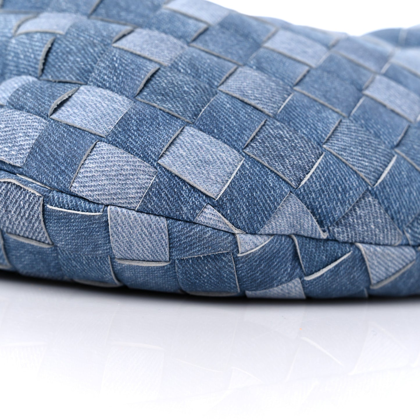 Nappa Denim Effect Intrecciato Mini Jodie Denim