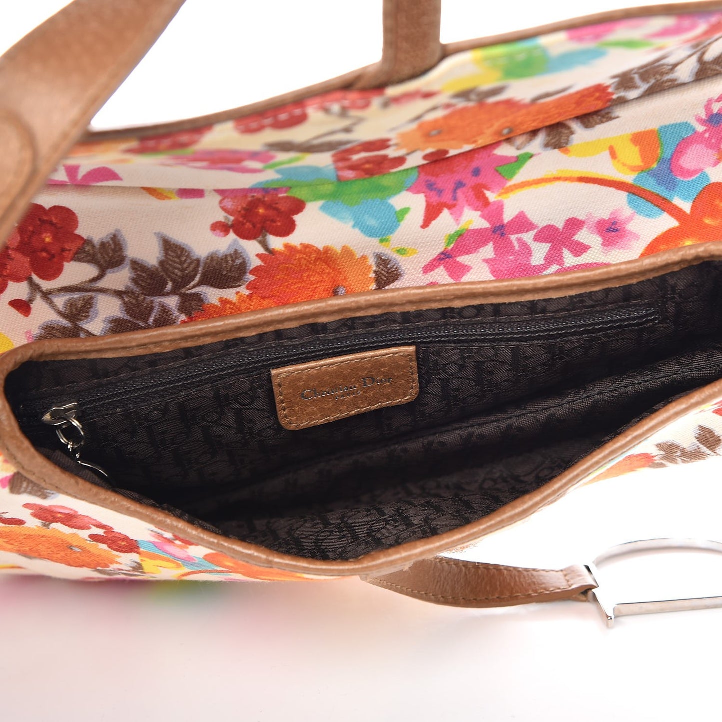 Canvas Floral Saddle Bag