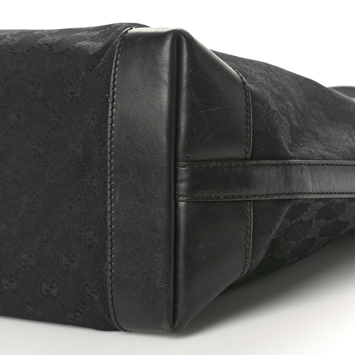 Gucci Monogram Medium Craft Tote Black 9 of 12