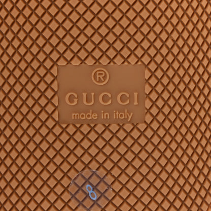 Gucci Denim GG Monogram Calfskin Web Mens Screener Sneakers 8 Blue 8 of 10