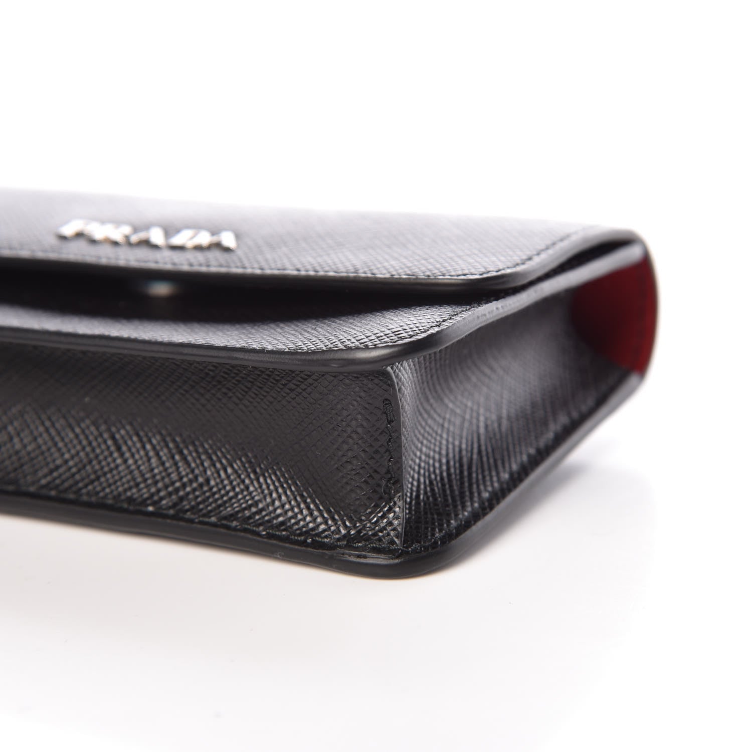Prada City Calfskin Micro Reversible Belt Removable Bag Black Fuoco 8 of 10