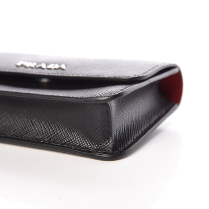Prada City Calfskin Micro Reversible Belt Removable Bag Black Fuoco 8 of 10