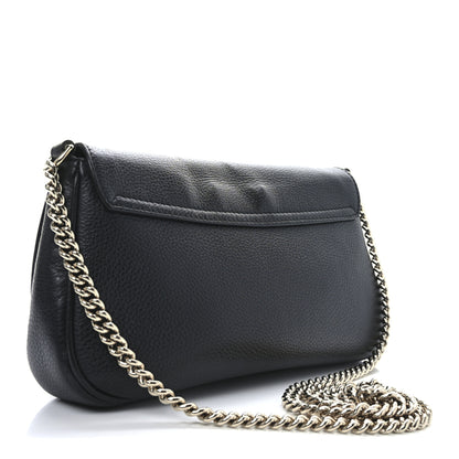 Gucci Pebbled Calfskin Medium Soho Flap Crossbody Black 3 of 9