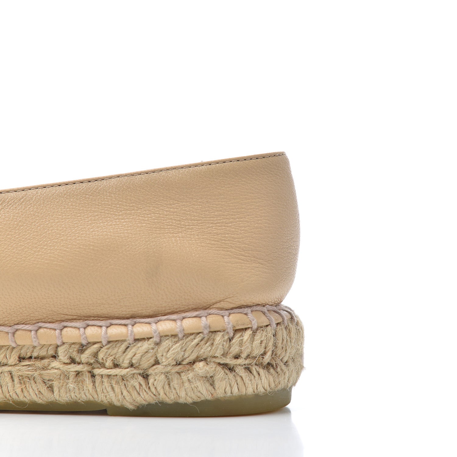 Chanel Lambskin CC Espadrilles 40 Beige Black 14 of 23