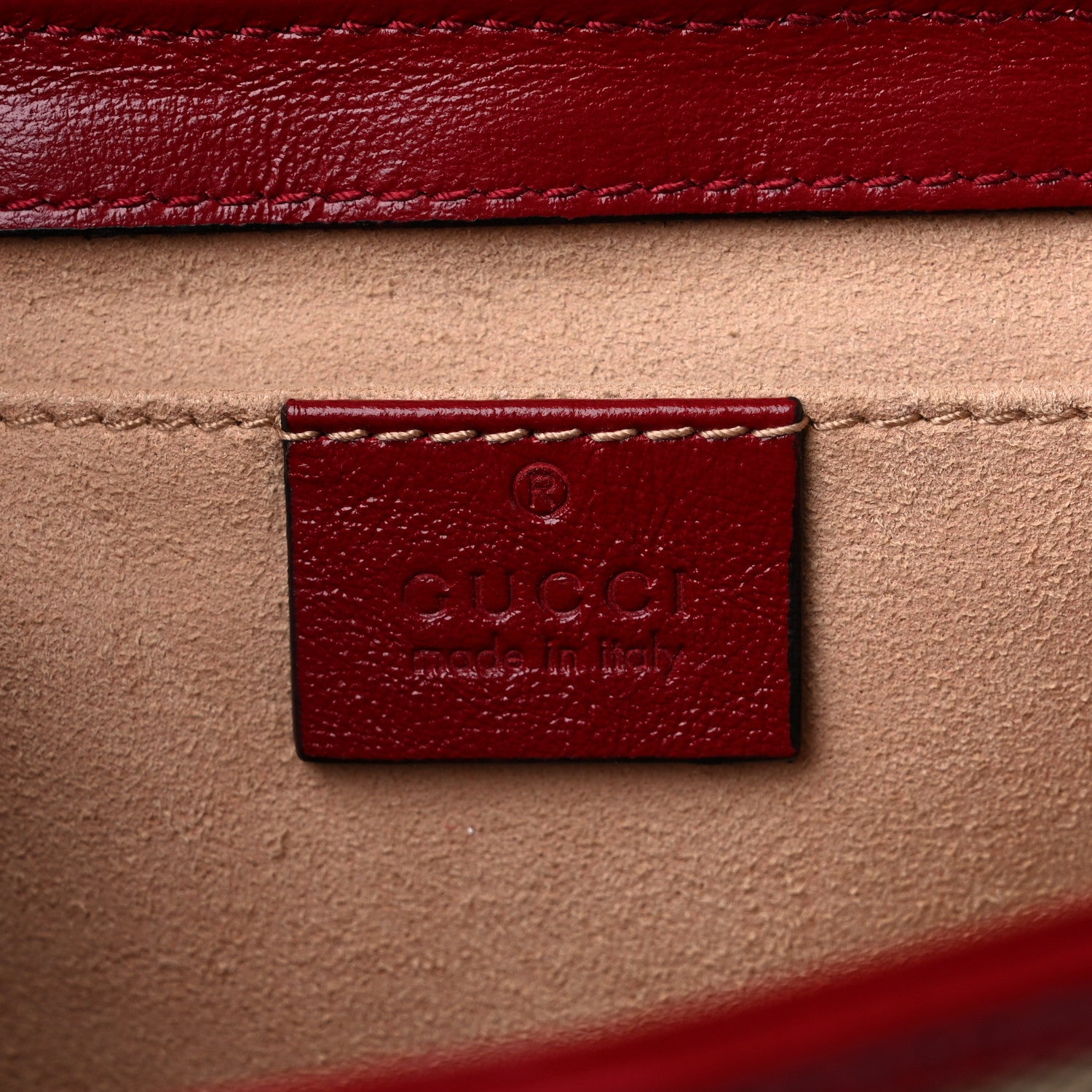 Gucci Monogram Azalea Calfskin Matelasse Diagonal Mini GG Marmont Shoulder Bag Beige Ebony New Cherry Red 6 of 10