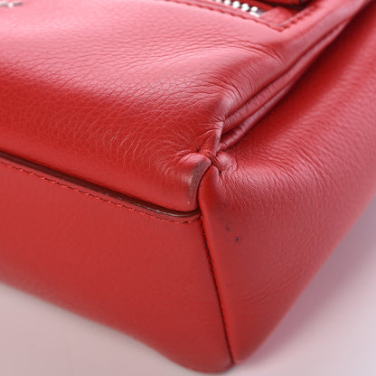 Givenchy Waxy Grained Calfskin Mini Pandora Pure Flap Bag Medium Red 16 of 19