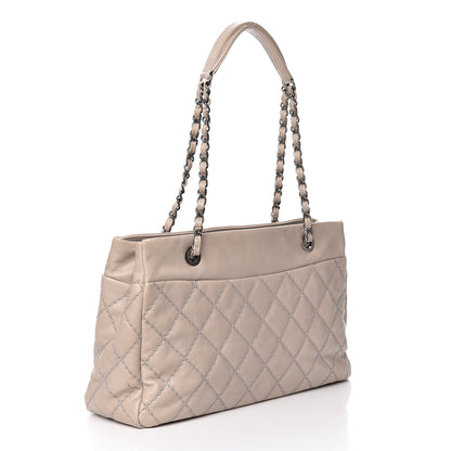Chanel Calfskin Medium Stitch It Tote Beige 3 of 12
