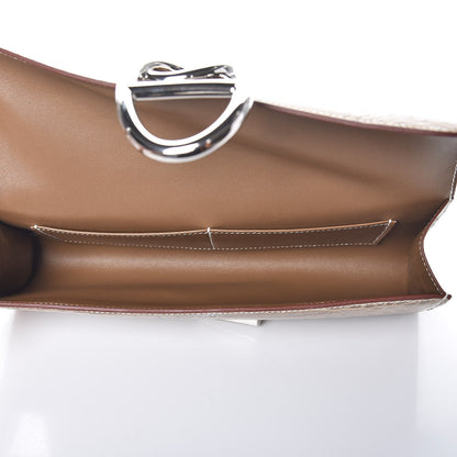 Hermes Niloticus Crocodile Egee Clutch Ficelle 6 of 15