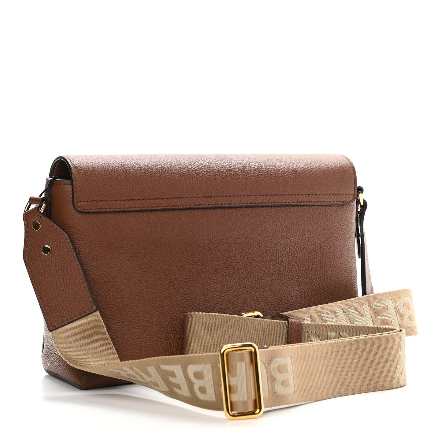 Calfskin Vintage Check Note Crossbody Bag Tan