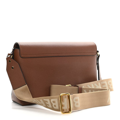 Burberry Calfskin Vintage Check Note Crossbody Bag Tan 3 of 15